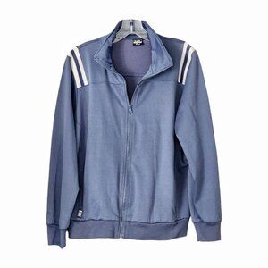 B.U.M. Equipment Vintage 1X Track Jacket Blue White Stripe 90s Y2K